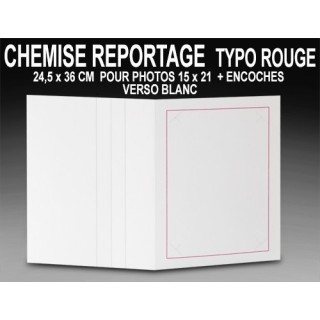 100 CHEMISES REPORTAGE ZOOM POUR 15X20,15X21