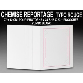 100 CHEMISES REPORTAGE ZOOM POUR 18X24   15X23