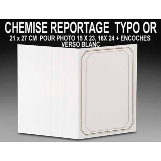 100 CHEMISES REPORT OCTO TYPO OR POUR 18X24