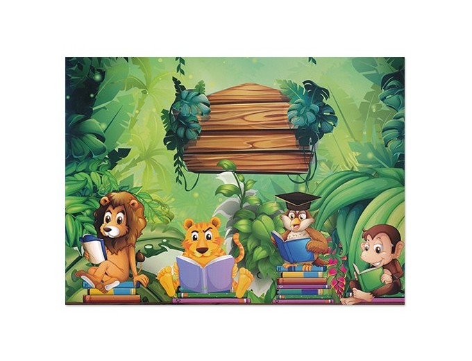 100 CHEMISES SCOLAIRE  JUNGLE  18x24 18x27 20x30
