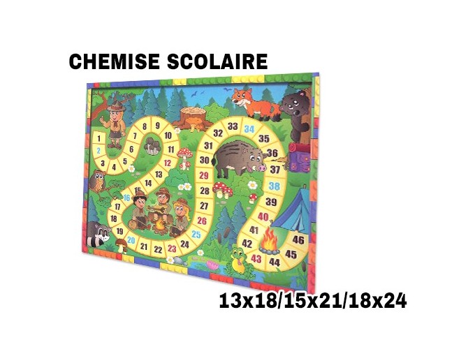 100 CHEMISES SCOL  JEUX  13x18 15x21 18x24 Sur com