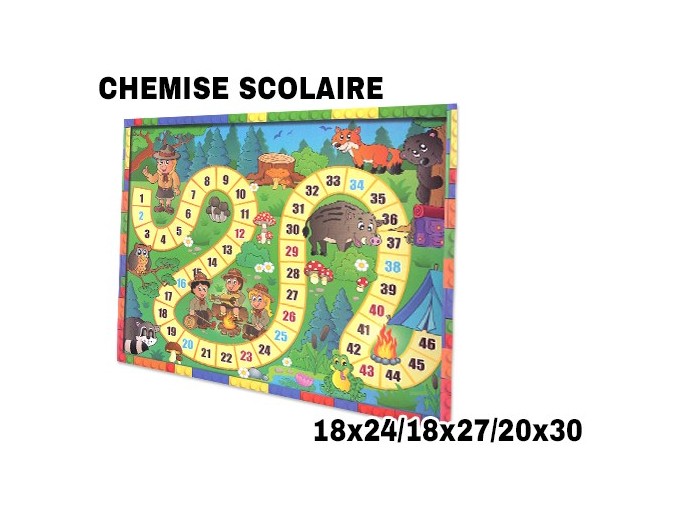 100 CHEMISES SCOL  JEUX  18x24 18x27 20x30