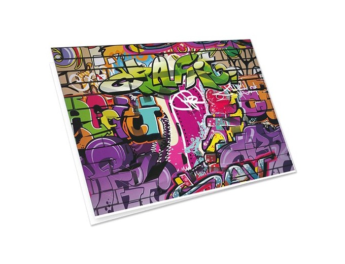100 CHEMISES SCOL  GRAFFITI  13x18 15x21 18x24