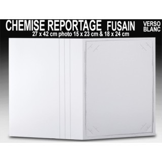 100 CHEMISES REPORTAGE FUSAIN POUR 18X24,15X23