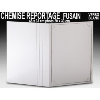 25 CHEMISES REPORTAGE FUSAIN POUR 20X30