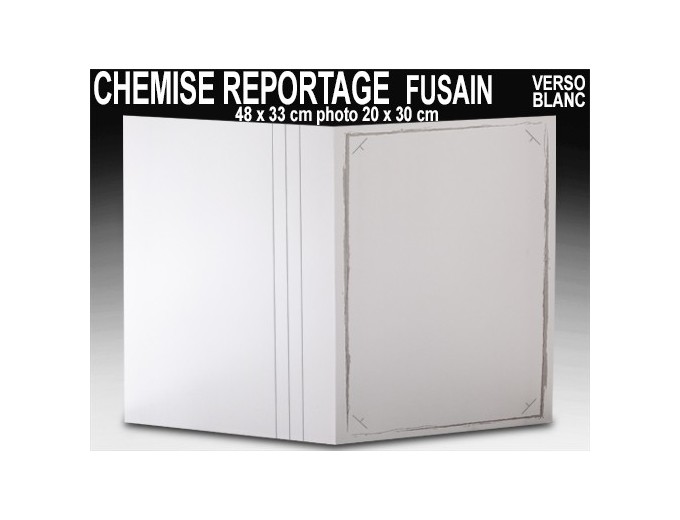 25 CHEMISES REPORTAGE FUSAIN POUR 20X30