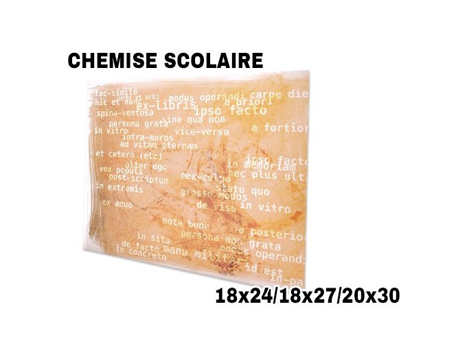 100 CHEMISES SCOL  LATIN  18x24 18x27 20x30