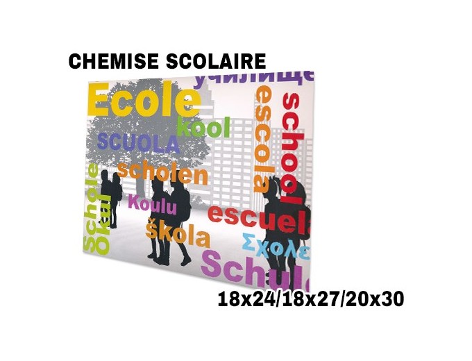 100 CHEMISES SCOL  ECOLE  18x24 18x27 20x30