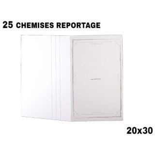 25 CHEMISES REPORTAGE FUSAIN POUR 20X30