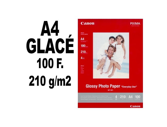CANON GP-501 A4 200g 100 Feuil Papier Photo Glace