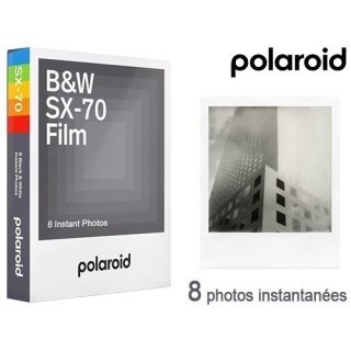 Film Polaroid Noir   Blanc  pour appareil SX70