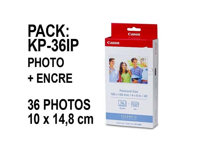 CANON KP-36IP  KIT ENCRE   36 TIRAGES PH10X15