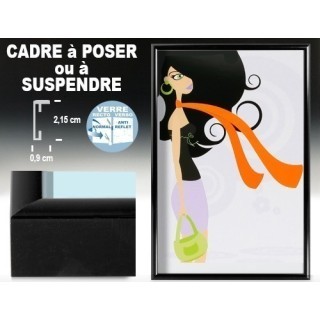 DEKNUDT CADRE ALU NOIR 9mm POUR 18x24