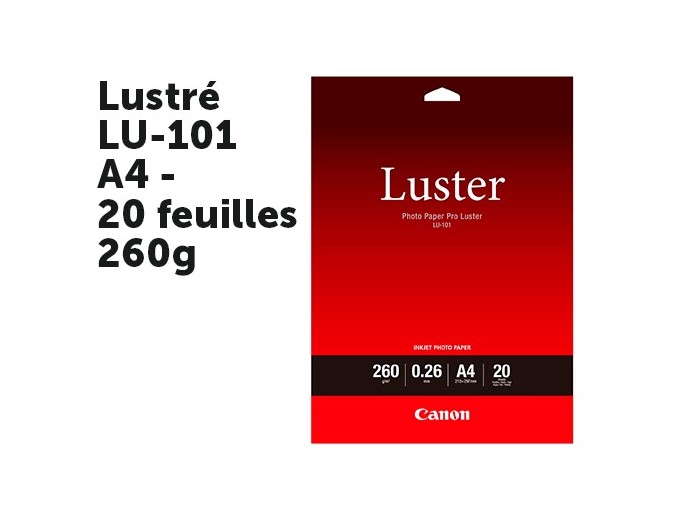 PAPIER CANON LU 101 PRO LUSTRER A4  20f