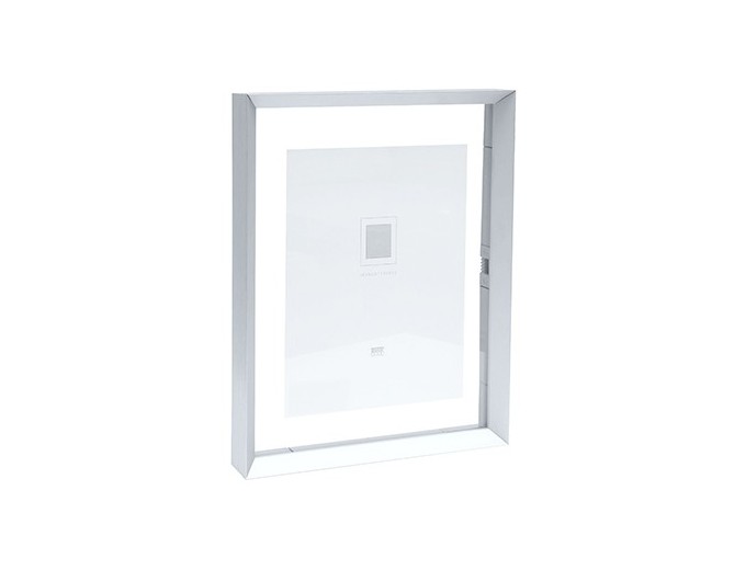 Deknudt cadre verre bord alu avec effet flottant S028