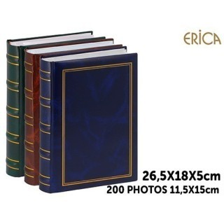 ALBUM ERICA 11,5X15 MEMO  MARBRES  200 POCH
