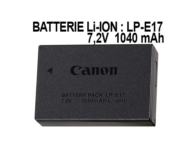 CANON LP-E17 ACCU  pour 250D 750D760D 850DRP R8