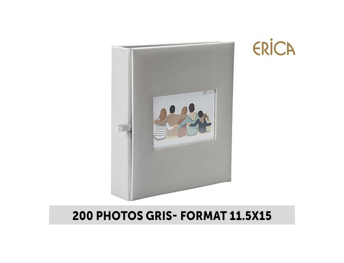 ALBUM ERICA 11,5X15 MEMO SQUARE 200phGRIS