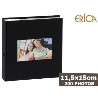 ALBUM ERICA 11,5X15 MEMO SQUARE 200phNOIR