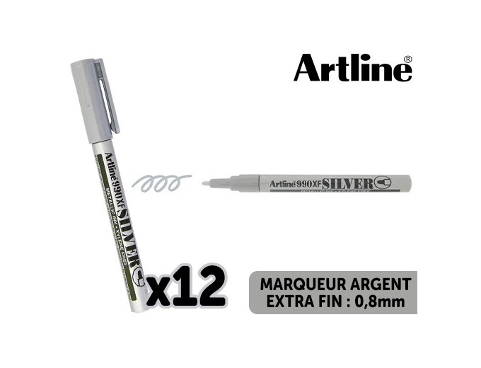 WALTHER MARQUEUR ARGENT EXTRA FIN  08mm (X12)