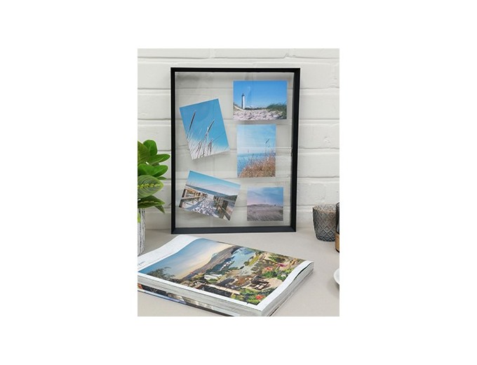 Deknudt cadre verre bord alu avec effet flottant S028