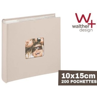 WALTHER ALBUM 10X15 MEMO  FUN  200 POCH BEIGE 2v p