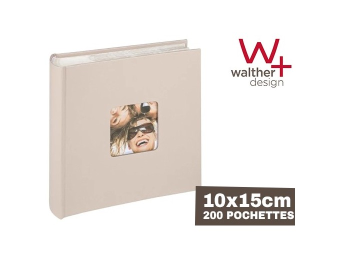 WALTHER ALBUM 10X15 MEMO  FUN  200 POCH BEIGE 2v p