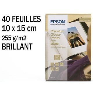 EPSON PAPIER PREMIUM GLACE 255G 40F 10x15