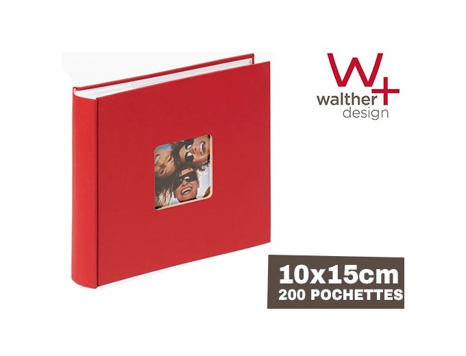 WALTHER ALBUM 10X15 MEMO  FUN  200 POCH ROUGE 2v p