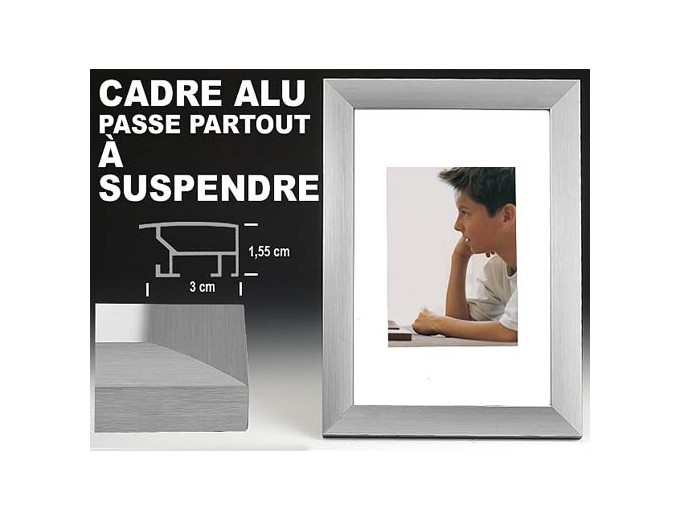 WALTHER CADRE ALULINE 30x45 ALU BROSSE SILVER