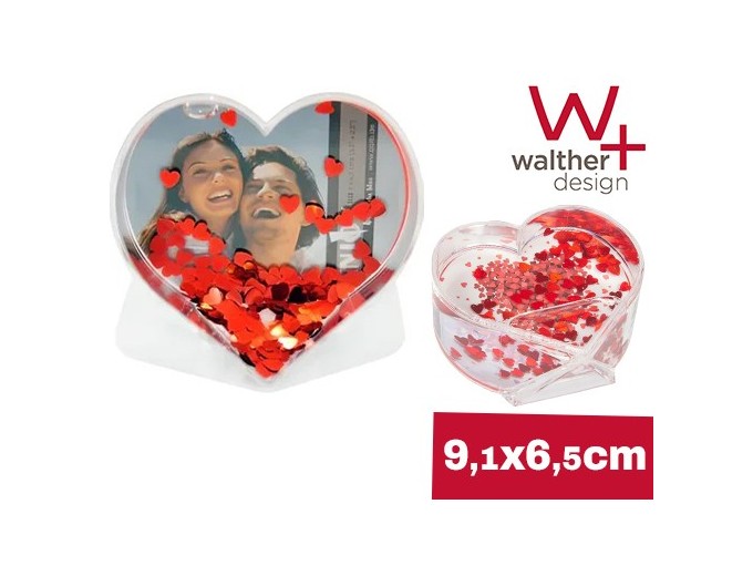 WALTHER PRESENTOIR 12 CADRES A PAILLETTES  COEUR