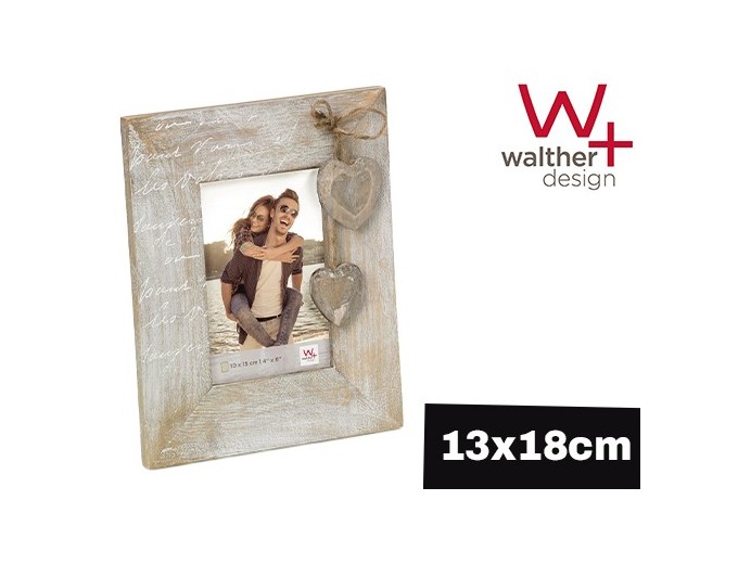 WALTHER CADRE BOIS 13X18  VINTAGE COEUR  VIELLI