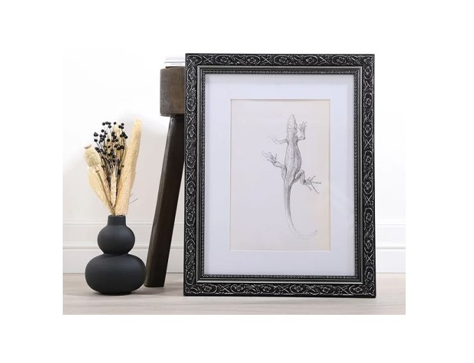 CADRE 20X30 BOIS BAROCK ARGENT