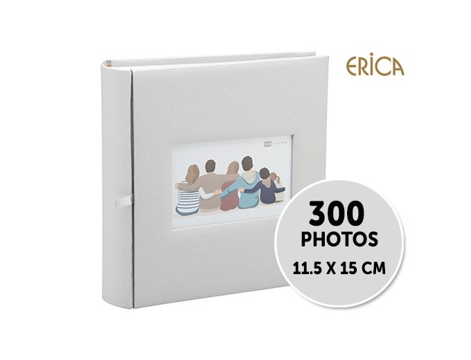ALBUM 11,5X15 MEMO SQUARE 300phGRIS 2V P