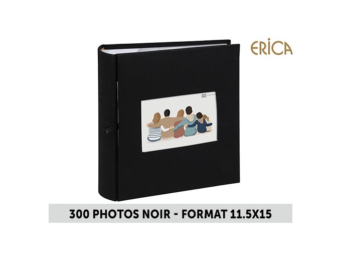 ALBUM 11,5X15 MEMO SQUARE 300phNOIR 2V P