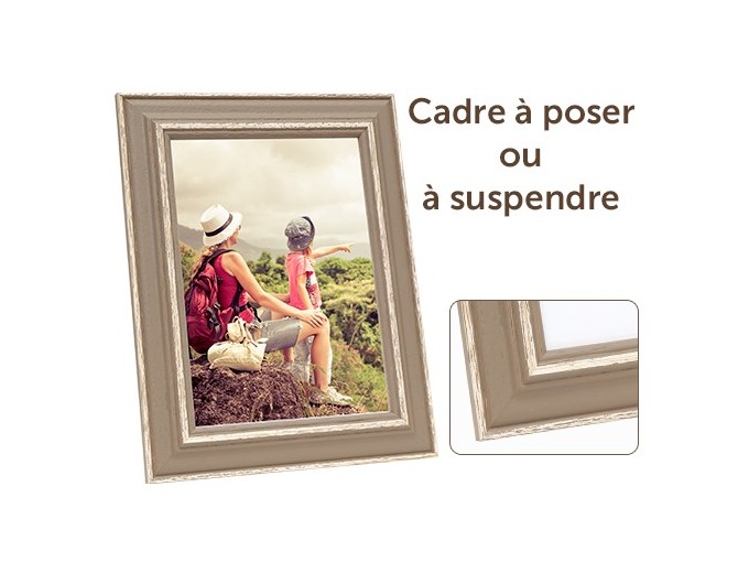 Deknudt cadre avec biseau naturel ou brun