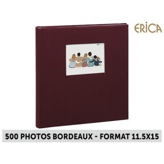 ALBUM 11,5X15 MEMO SQUARE 500phBORDEAUX 5V P
