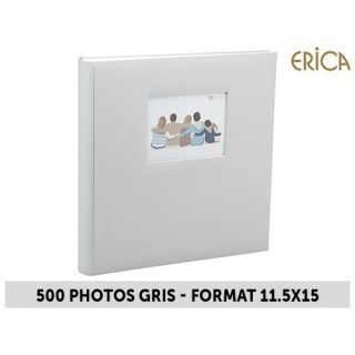 ALBUM 11,5X15 MEMO SQUARE 500phGRIS 5V P