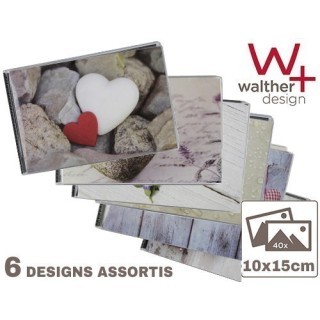 WALTHER MINI-ALBUM 10x15  HEARTS  40 POCSOUPLE