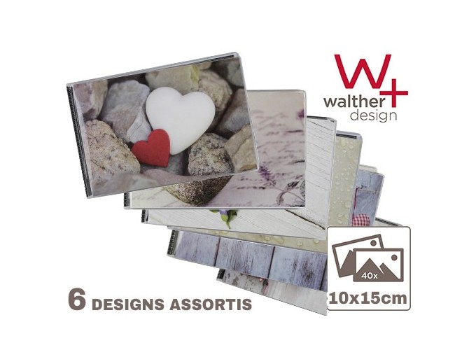 WALTHER MINI-ALBUM 10x15  HEARTS  40 POCSOUPLE