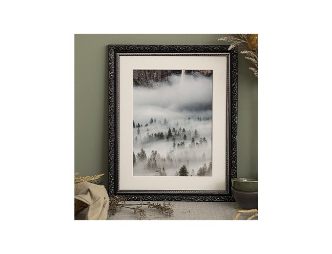 CADRE 20X30 BOIS BAROCK NOIR