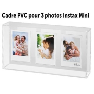 WALTHER CADRE POUR 3 PHOTOS INSTAX MINI, PVC