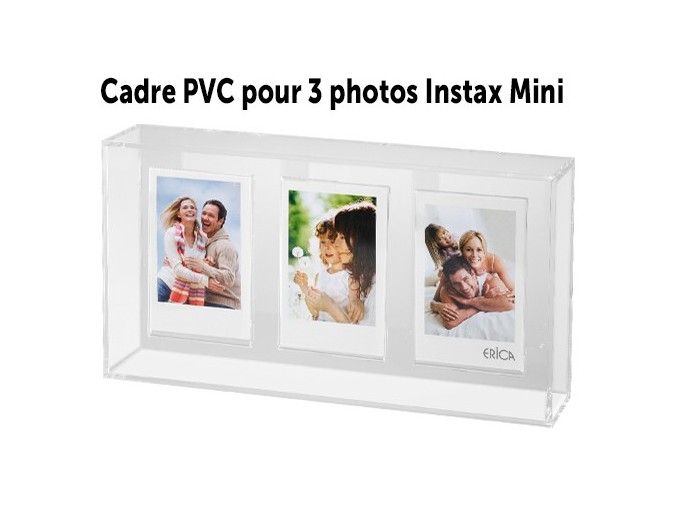 WALTHER CADRE POUR 3 PHOTOS INSTAX MINI, PVC