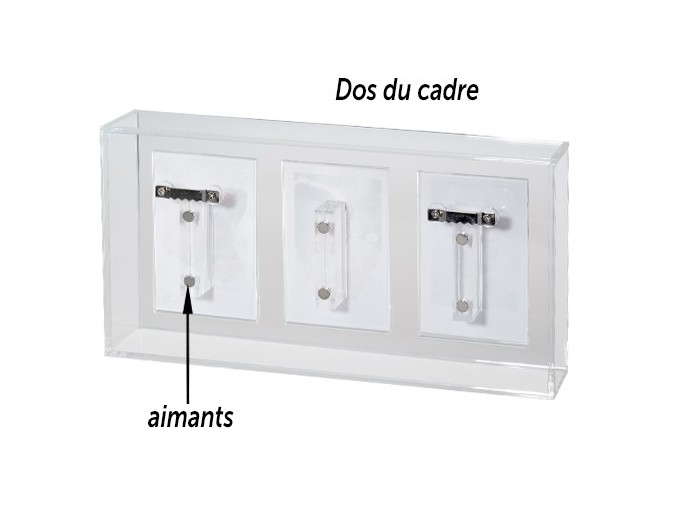 WALTHER CADRE POUR 3 PHOTOS INSTAX MINI, PVC