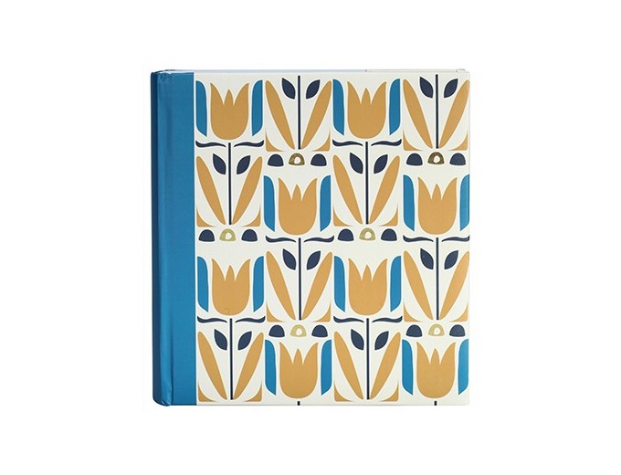 ERICA ALBUM 11,5X15 MEMO  FLOWERS  200P BLEU JAUNE