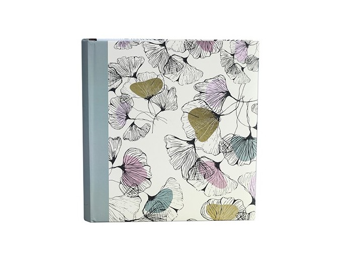 ERICA ALBUM 11,5X15 MEMO  FLOWERS3  200P GRIS NOIR