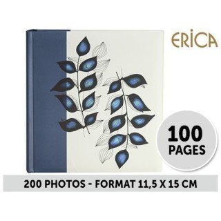 ERICA ALBUM 11,5X15 MEMO  NATURE 3  200P BLEU