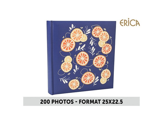 ALBUM POCHMEMO AGRUMES BLEU 200PH Format 25x225