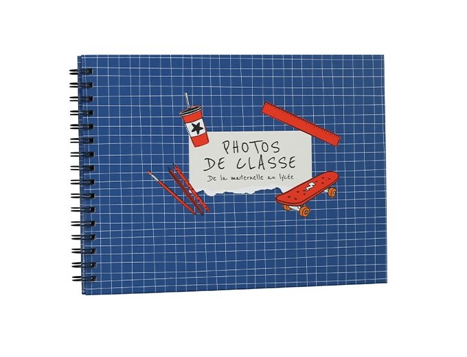 ERICA ALBUM SPIRALE PHOTOS DE CLASSE 40 PH BLEU