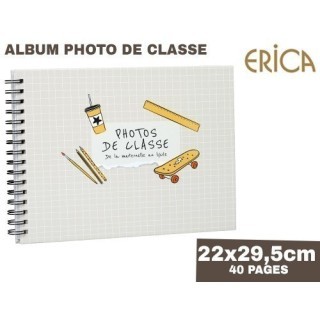ERICA ALBUM SPIRALE PHOTOS DE CLASSE 40 PH BEIGE